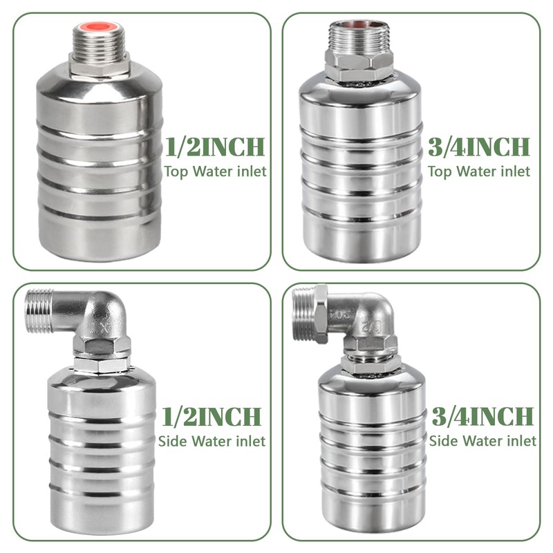 Float Valve for Water Tank Pool 1/2 Inch Automatic Water