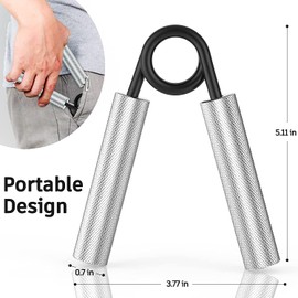 SAHENITEANA Grip Strength Trainer 4Pack,100LB-250LB Metal Hand Grip Strengthener, Non-Slip Heavy-Duty Forearm Exerciser, Hand Gripper for Muscle Building and Hand Rehabilitation Exercising (Black)