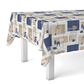 Martina Home Oilcloth Tablecloth Ocean Unique 100 x 140 cm