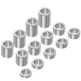 sourcing map 13pcs Axle Reducer Spacer Set 1-1/2" Wheel Spacer for 1" Axle Reducing Bushing Arbor Adapters for Motorcycle, Bench Grinding Wheels, (CNC Aluminum)