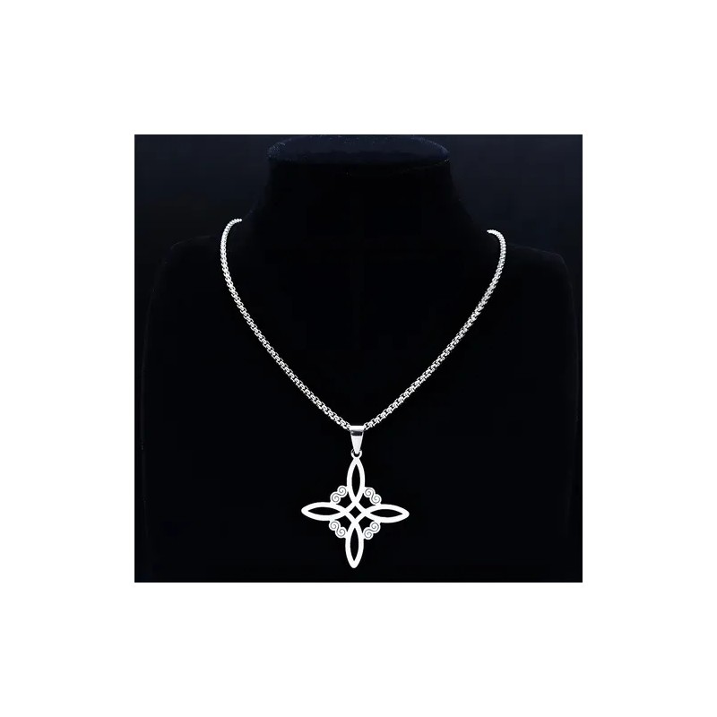 Collar Dije Nudo De Bruja Irlandés Amuleto Brujería Celta Wicca