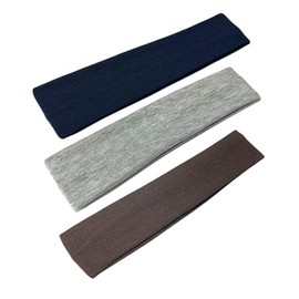 WESTEND CHOICE 5cm Wide Headbands 3 Pack Plain Stretchy Kylie Head Band Bandeau Unisex Headbands for Women & men Soft Hair Band Gym Exercise Yoga Headband (Mixed set D)