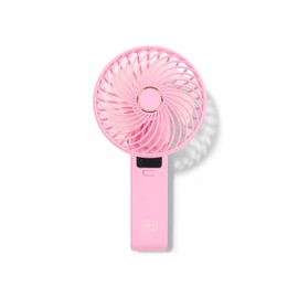 Absolute New York LED Foldable Beauty Fan, 5 Speeds, Hands-Free Wear, Adjustable XL Head, Perfect for Your Daily Glam Routine (Baby Pink)