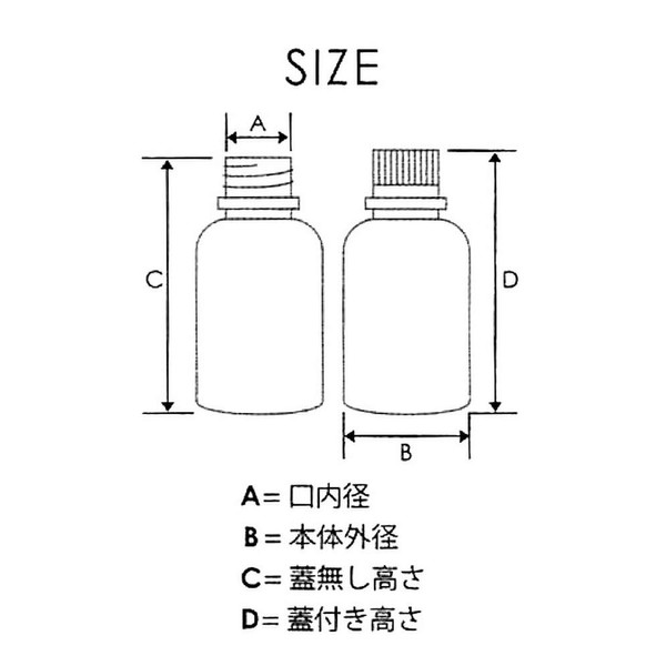 Kokugo High Density Polyethylene Bottle, JK-Bottle, Fine Mouth, White, 16.9