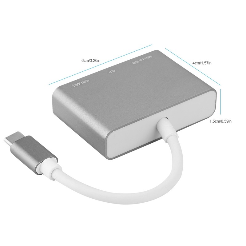 Aluminum Alloy Universal 3 In 1 MultiFunctional TypE C 3.0