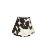 Albert Estate LTD, Brown Faux Cowhide Shade, 12",Hardback, Washer Fitter