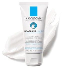 La Roche-Posay Cicaplast Crema de Manos Calmante, Hidratante y Protectora, Repara la Barrera Cutánea, con Niacinamida y Glicerina, Acabado no Graso, 50 ml