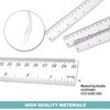 Plastic Ruler 30 cm Pack of 10 Transparent Plastic Straight