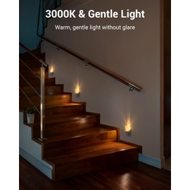 DEWENWILS Plug in Night Light with Switch, Manual ON Off LED Nightlight for Kids, Nursery, Bedroom, Bathroom, Hallway, Stairways, Corridor, Garage, Warm White, UL Listed, 4 Pack