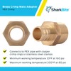 SharkBite 3/4 Inch Crimp MNPT Male Adapter, Brass Plumbing Fitting,