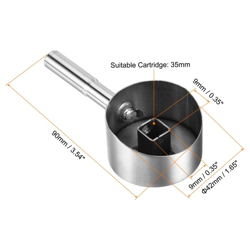 uxcell Single Lever Faucet Handle for 35mm Cartridge, Stainless Steel
