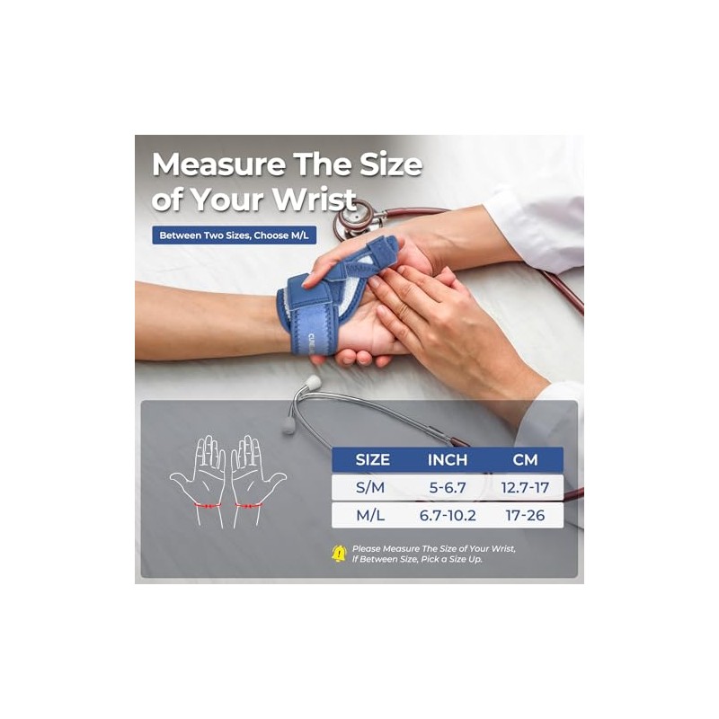 CURECARE Thumb Support, New 2 in 1 Thumb Splint Right