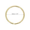 PATIKIL Flat Split Rings, 50Pcs 0.8"/20mm Diameter Pure Brass Flat