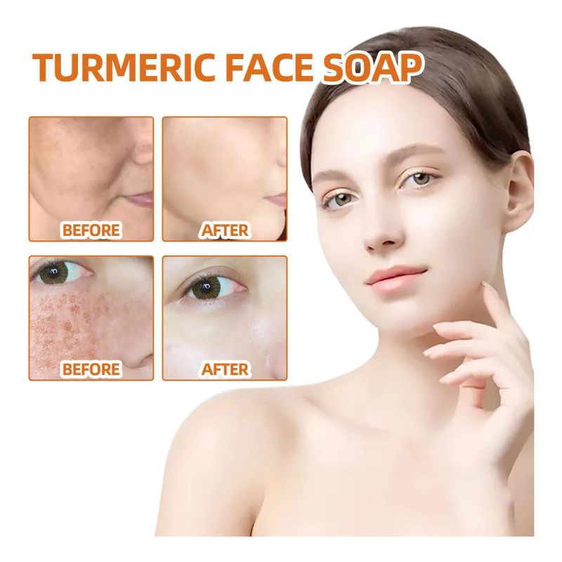 Jabón Electrónico, Limpiador De Cúrcuma, Exfoliante Natural,