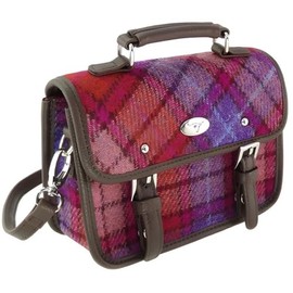 Glen Appin Women's Bervie Shoulder Bag, 142 Orange Purple Check