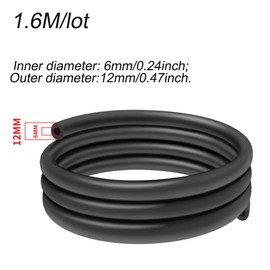 MUQZI Bicycle 1.6 m / lot frame inner housing damper 6 mm MTB cable foam circuit housing damper sleeve for bicycle shift/brake/hydraulic tube