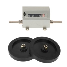 Meter Counter, Rolling Wheel 5 Digits 0-9999.9 Length Counter Max Speed 350RPM Gray Reset for Recording Weaving, Plastic Film, Leather, etc