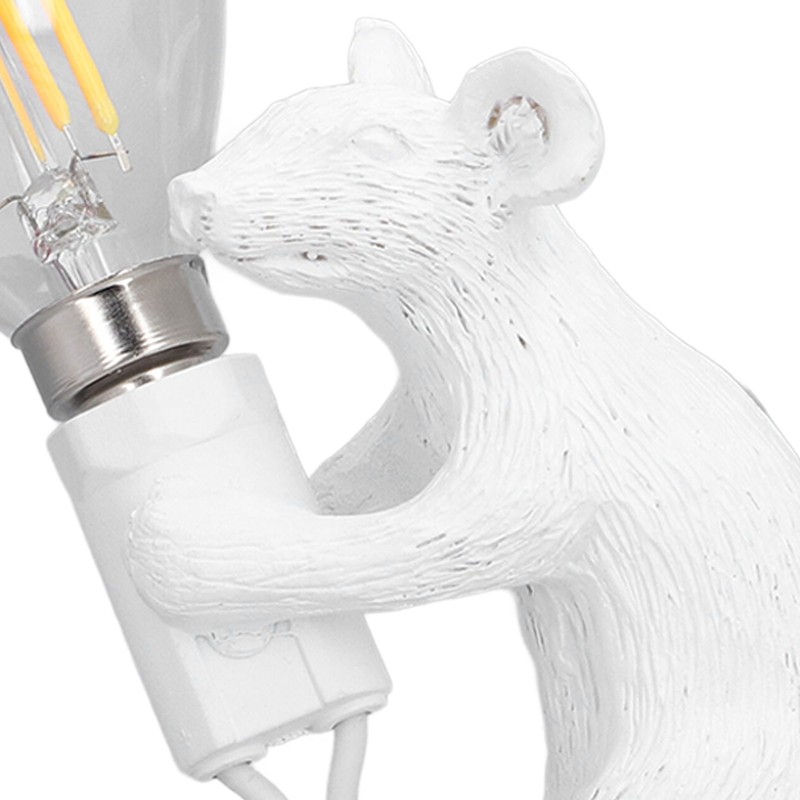 Modern Resin Mouse Lamp E12 Creative Desktop Decoration Animal Lamp