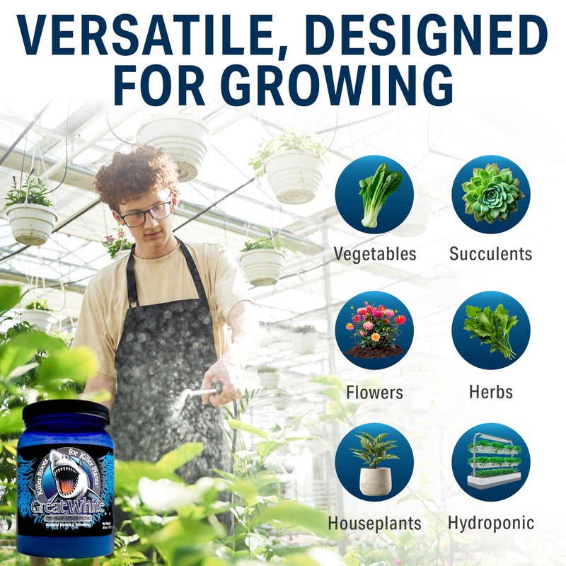 Great White Mycorrhizal Fungi 1 oz, Beneficial Bacteria for Plant