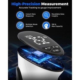 Hand Grip Strength Tester Dynamometer: Digital Electronic Measure Gripper Trainer Muscle Grips Strengthener Test Meter Handgrip Pressure Measurement Device - Handheld Squeeze Force Gauge Dynometer