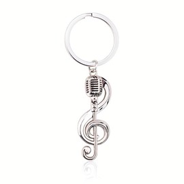 Music Note Keychain Gifts Musician Music Lovers Teachers Birthday Appreciation Gifts for Musicians Singers Christmas Retirement Gift for Singer Friends Musical Note Key Ring