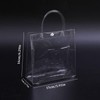 5 PCS Clear Gift Bags with Handle, Reusable PVC Gift