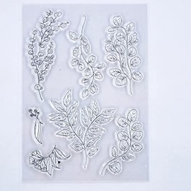 DDOUJOY Flowers Leaves Clear Stamps for Card Making Decoration and DIY Scrapbooking 3042815