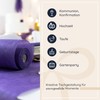 100%Mosel Fleece Table Runner, Purple (30 cm x 25 m),