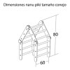 Nanu Triángulo Evolutivo Pikler Mediano Con Rampa Y Balancín Color