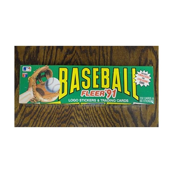 Fleer '91 Baseball Logo Stickers and Trading Cards Box Set