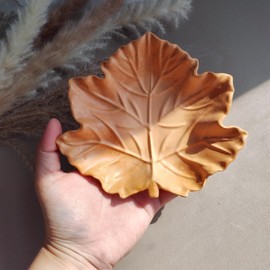 Wehous Maple Leaf Tray Mold, Tray Silicone Molds for Epoxy Resin, 3D Leaf Jewelry Plate Container Trinket Dish Storage Molds DIY Unique Resin Concrete Plaster Casting Clay Art Craft Home Decor