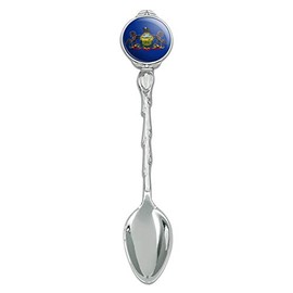 Pennsylvania State Flag Novelty Collectible Demitasse Tea Coffee Spoon