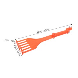 Hohopeti 1set Mini Rake Gutter Cleaning Tool Rotating Handle Efficiently Clears Leaves and Debris from Gutters Easy to Use for Roof Maintenance