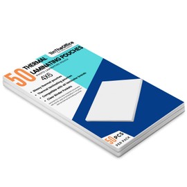 1InTheOffice Bolsas de laminación térmica de 4 x 6, bolsa de laminación de fotos de 4 x 6, 5 mm de grosor, paquete de 50