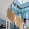 Siittoo Modern High Ceiling Chandelier with Remote Control, 10 Rings