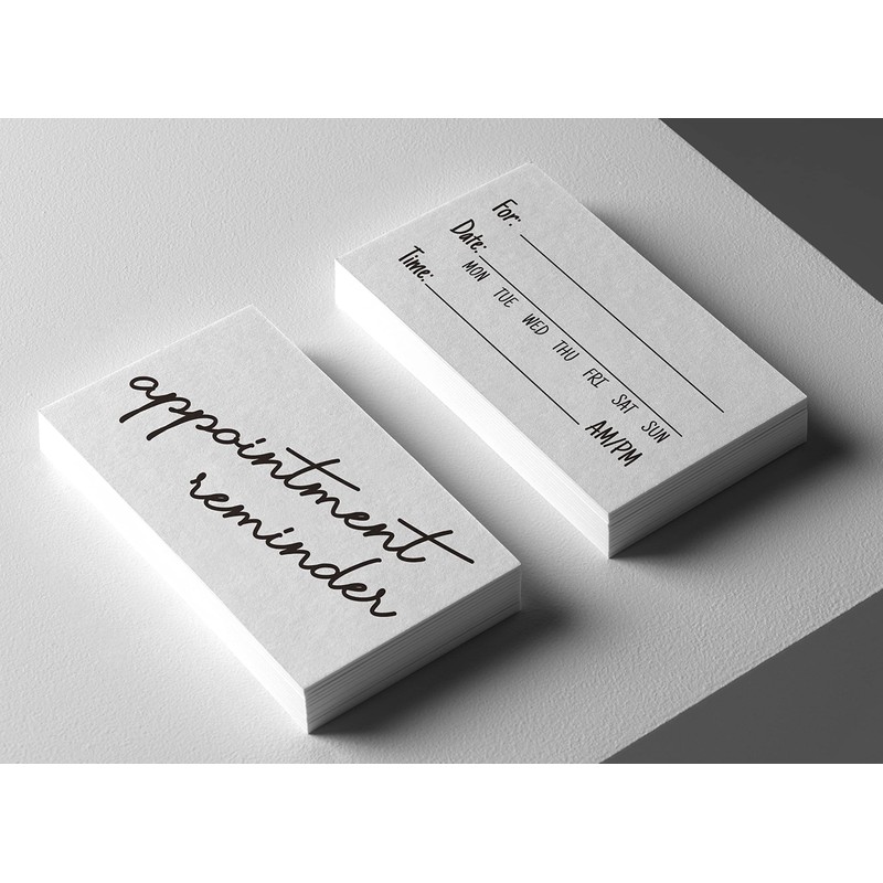 ITZAMNA Appointment Card Reminder 100 White