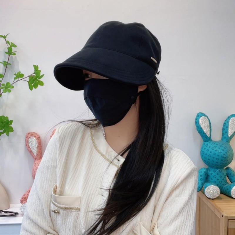 Qzkouma SHU-80 Women's Hat, Autumn and Winter Cap, Mask Hook,