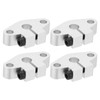 PATIKIL SHF8 Aluminum Linear Motion Rod Rail Clamping Guide Support,