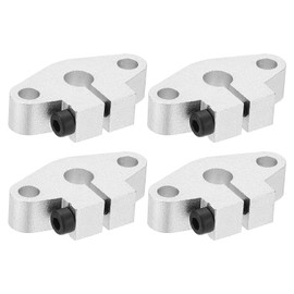 PATIKIL SHF8 Aluminum Linear Motion Rod Rail Clamping Guide Support, 4 Pcs for 8mm Dia Shaft
