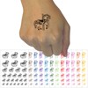 Fancy Carousel Horse Merry-Go-Round Temporary Tattoo Water Resistant Fake Body