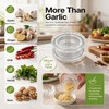 Transparent Manual Garlic Twist - Multi-Functional Mincer，Compact Garlic Mincer Tool，for