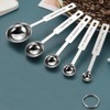 WOLMIK Measuring Spoon Set, Stainless Steel Teaspoon, 5 Pieces Small