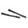 Shires Blenheim Bridle Cheek Pieces with Hook Studs-Havana Full 3/4"