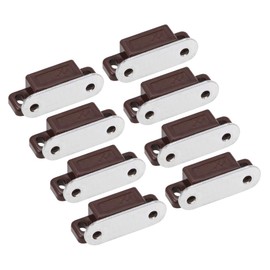 sourcing map Magnetic Cabinet and Door Latch Magnetic Catches Kitchen Latch Magnetic Catch Latch Brown Pack of 8