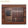 CIGAROL Cigar Humidor, Glass Top Desktop Humidor Case with Digital
