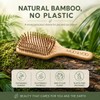 Moo & Yoo Bamboo Paddle Hair Brush | Gentle Detangling