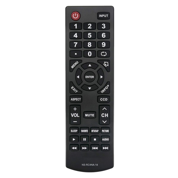 NS-RC4NA-14 Replace Remote Control Compatible with Insignia TV LCD HDTV