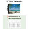 Outdoor TV Cover - Summer Palm Tree Ocean Beach Boat