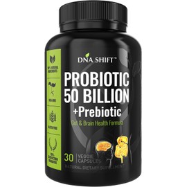 Probiotics for Women and Men - 11 strains - 50 Billion CFU - Probiotic Supplement for Digestive Health - Gut Health - Supports Constipation, Diarrhea, Gas & Bloating - 30ct