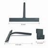 RICHMIRTH Shower Squeegee for Glass Doors, 9" Inch Width Silicone